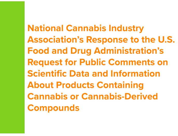 NCIA Submits Public Comment To FDA On Hemp and CBD Products