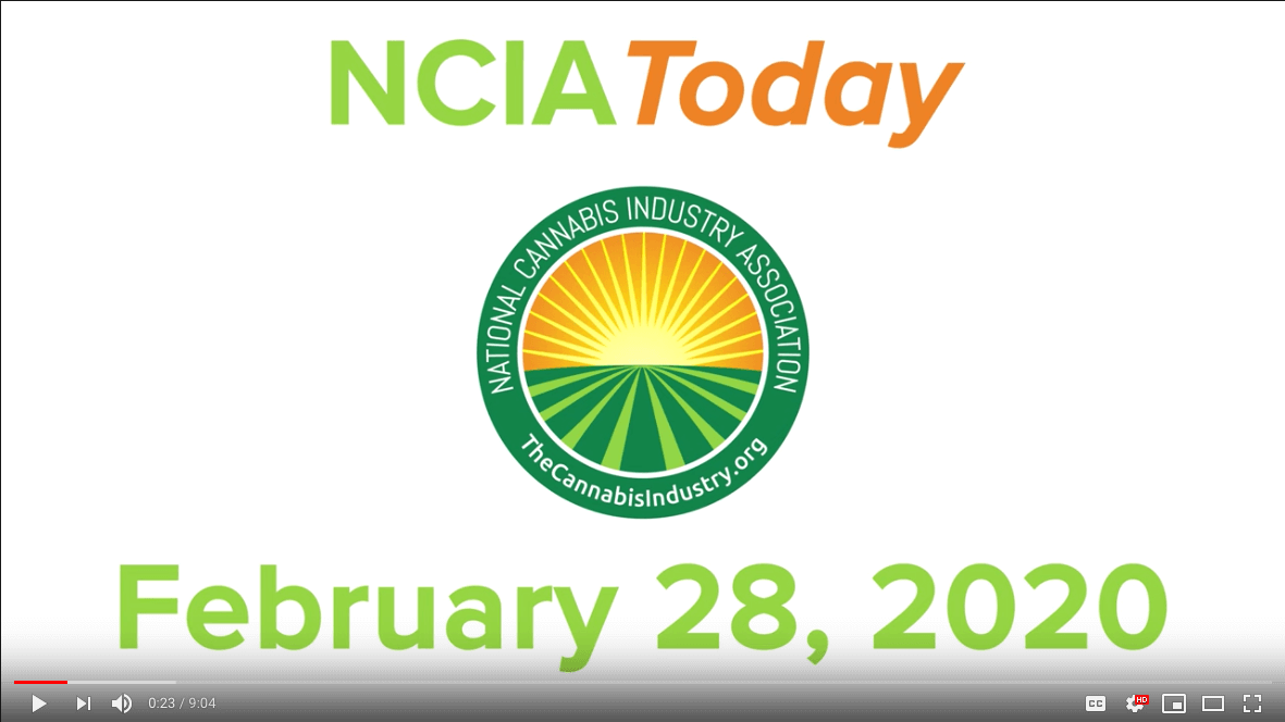 Video: Episode #2 of NCIA Today – #NECannaBizCon recap, Safe Vaping, Illicit Market Summit, and more!