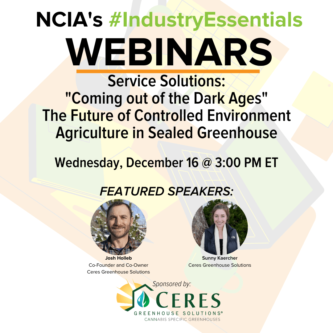 #IndustryEssentials Webinar Recording – Service Solutions: Coming out of the Dark Ages – The Future of Controlled Environment Agriculture in Sealed Greenhouse Cultivation