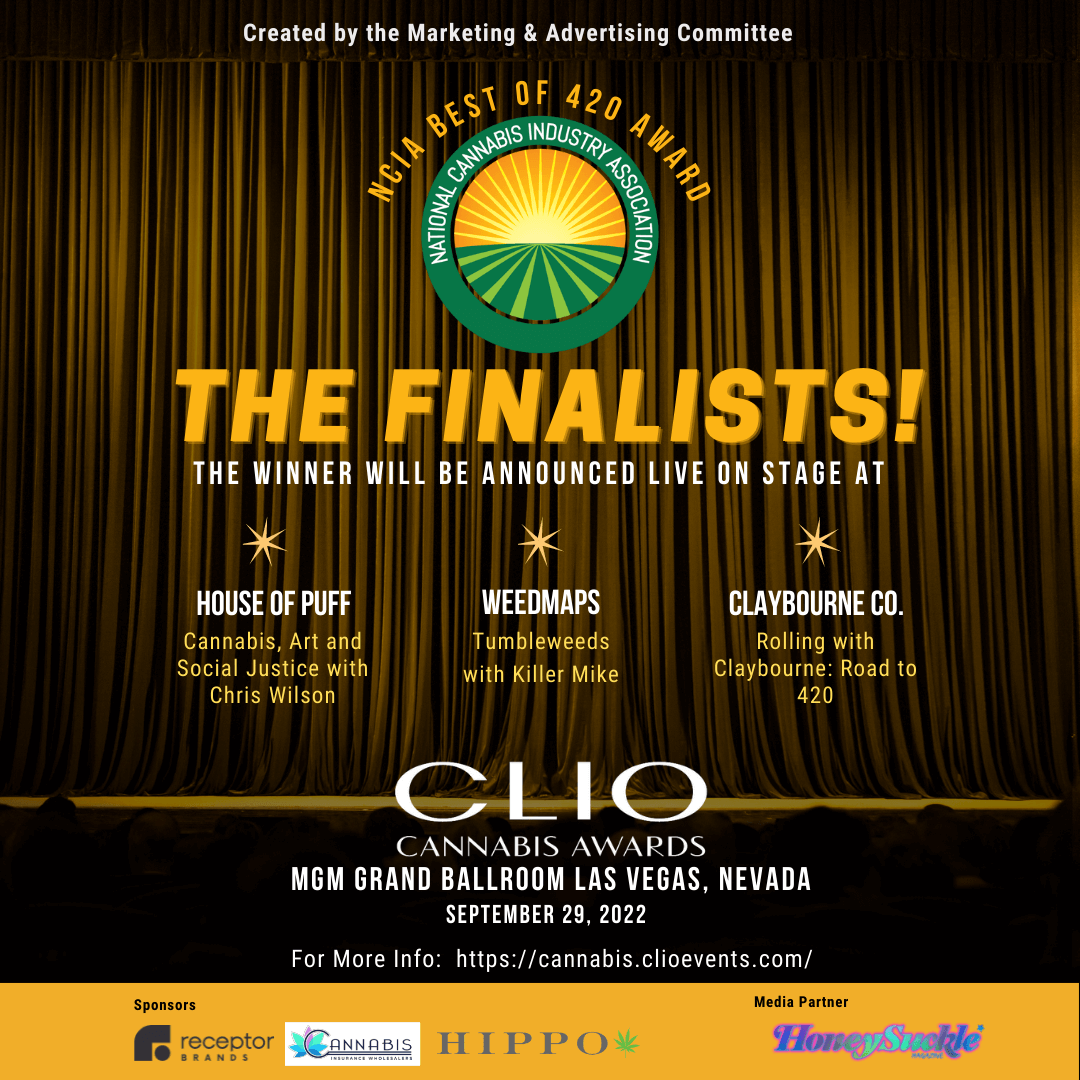 Congratulations Best of 420 Clio Cannabis Award Finalists