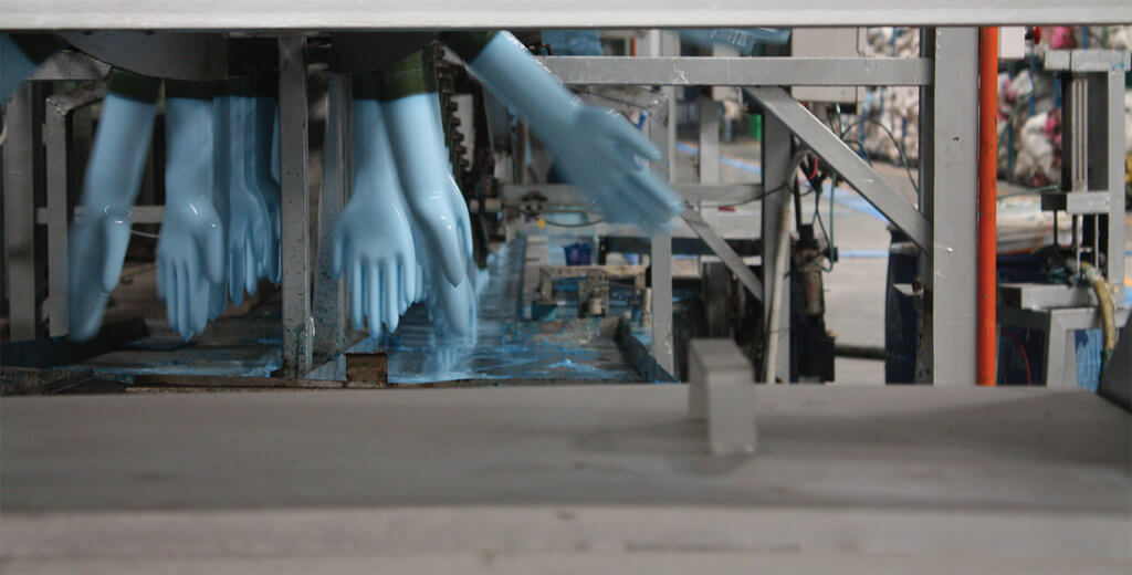 Picture of glove manufacturing factory